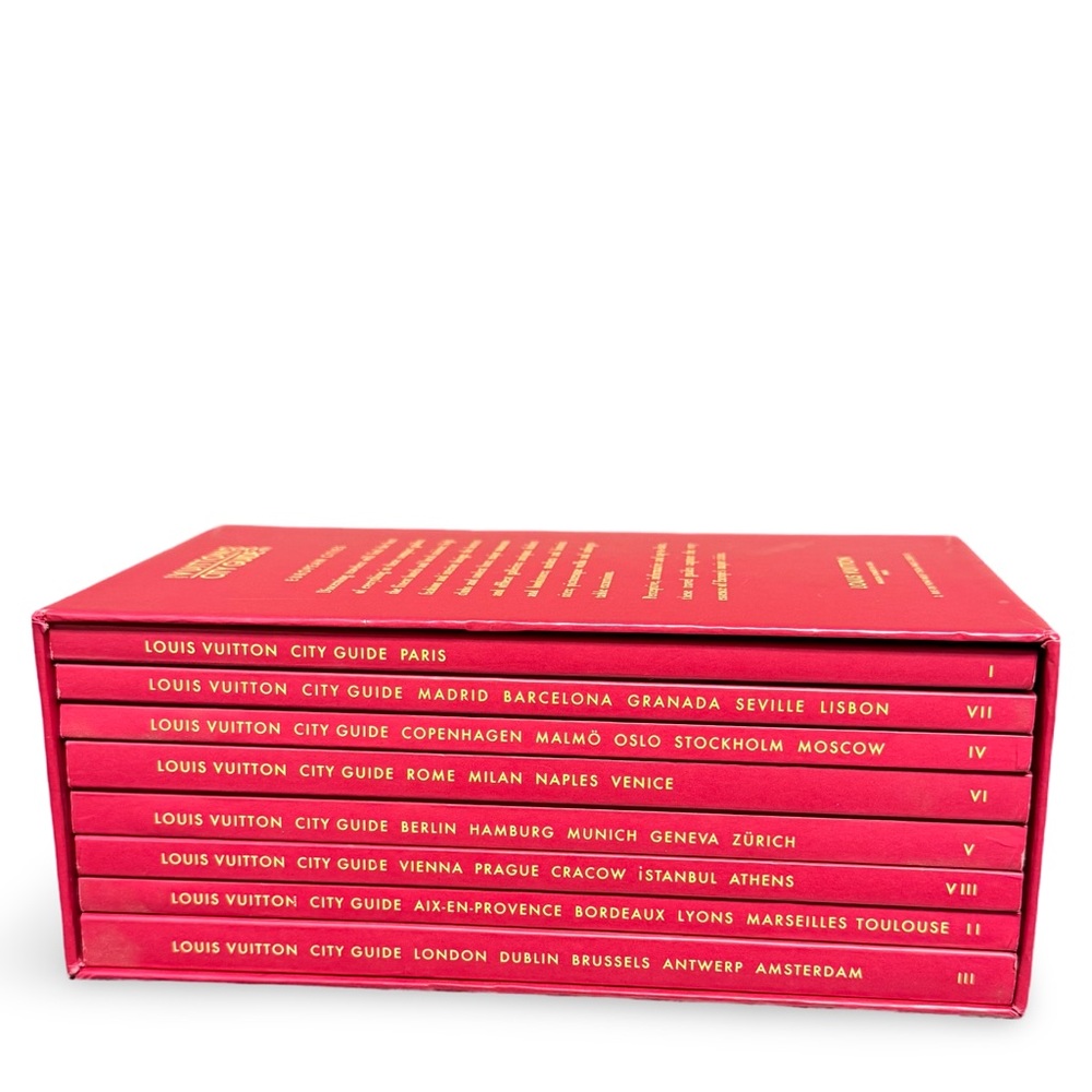 Louis Vuitton Red City Guide Book Set